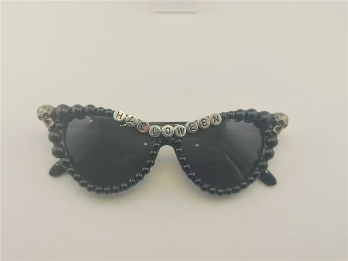 Black letter glasses