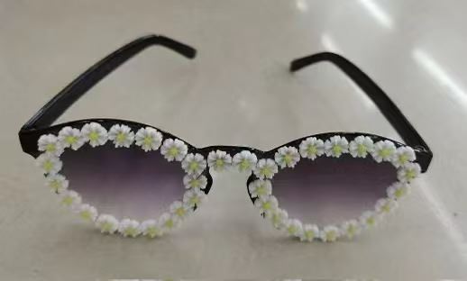Gradient  flower glasses