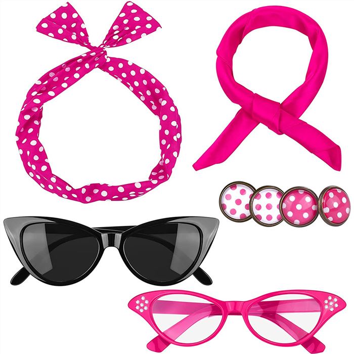 Headwear、glasses、 earrings set（6pcs）