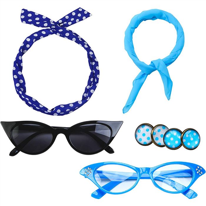 Headwear、glasses、 earrings set（6pcs）