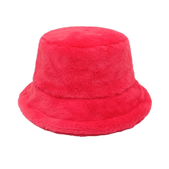 Plush fisherman hat，red