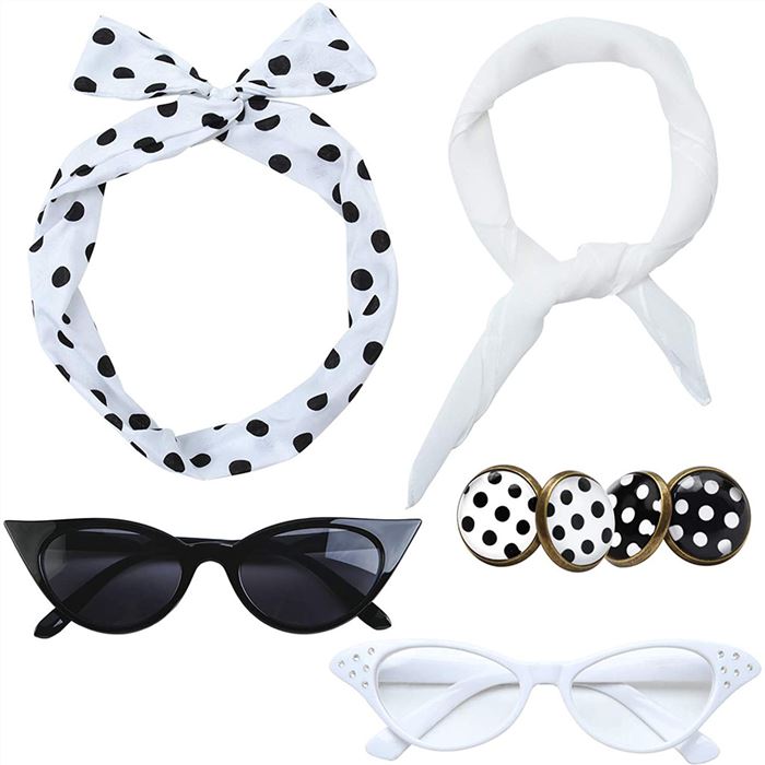 Headwear、glasses、 earrings set（6pcs）