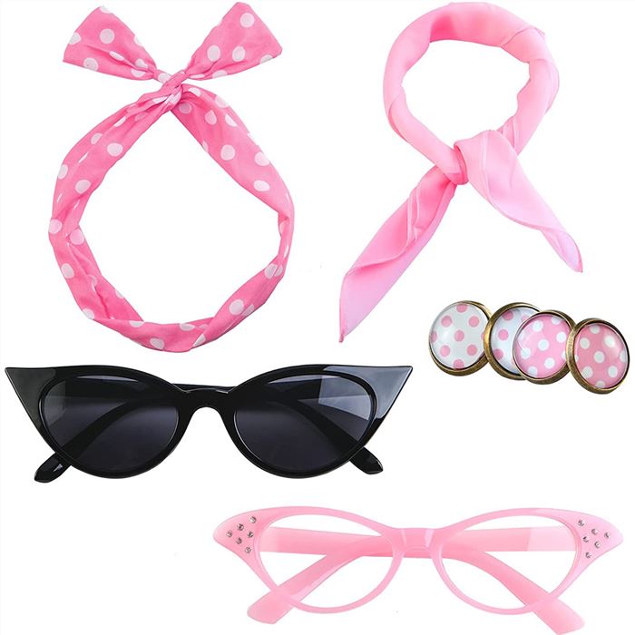 Headwear、glasses、 earrings set（6pcs）